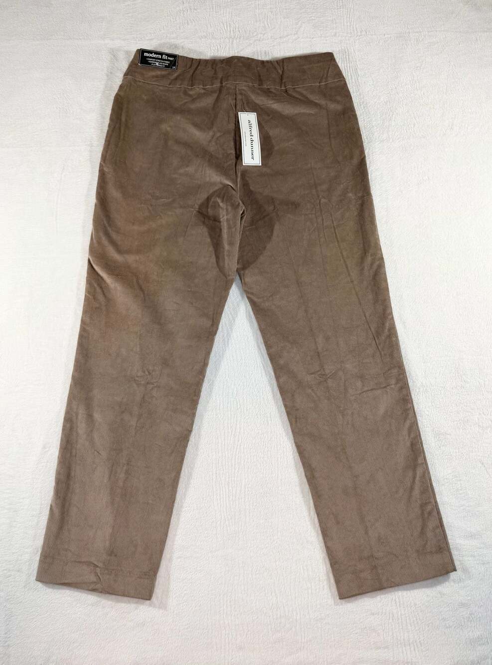 Alfred Dunner Telluride Women’s Brown Corduroy Modern Fit Pant Size 14 - Picture 4 of 7